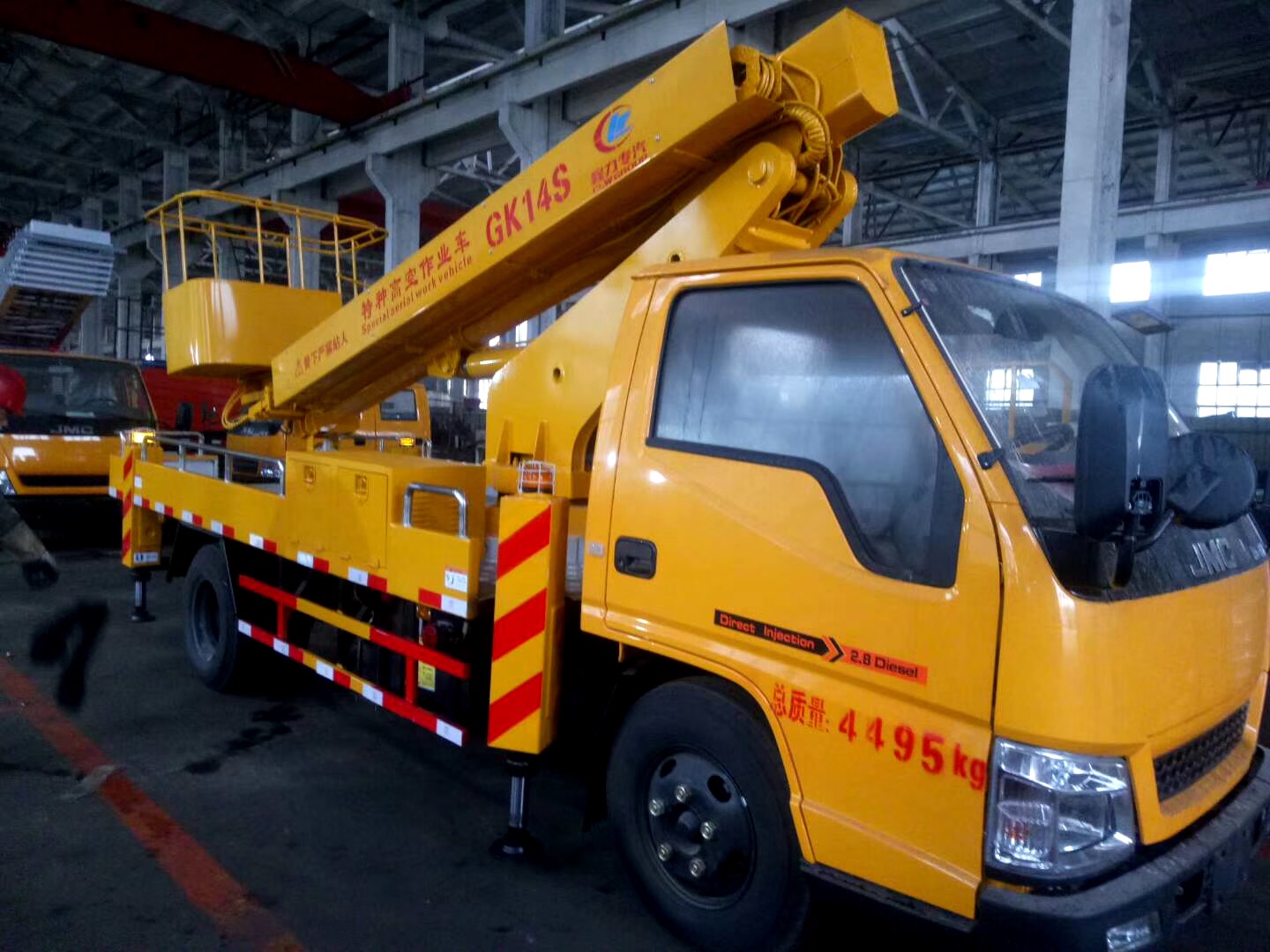 (12-16 метров, Blue Label) Jiangling однорядная телескопическая платформа для aerial работы