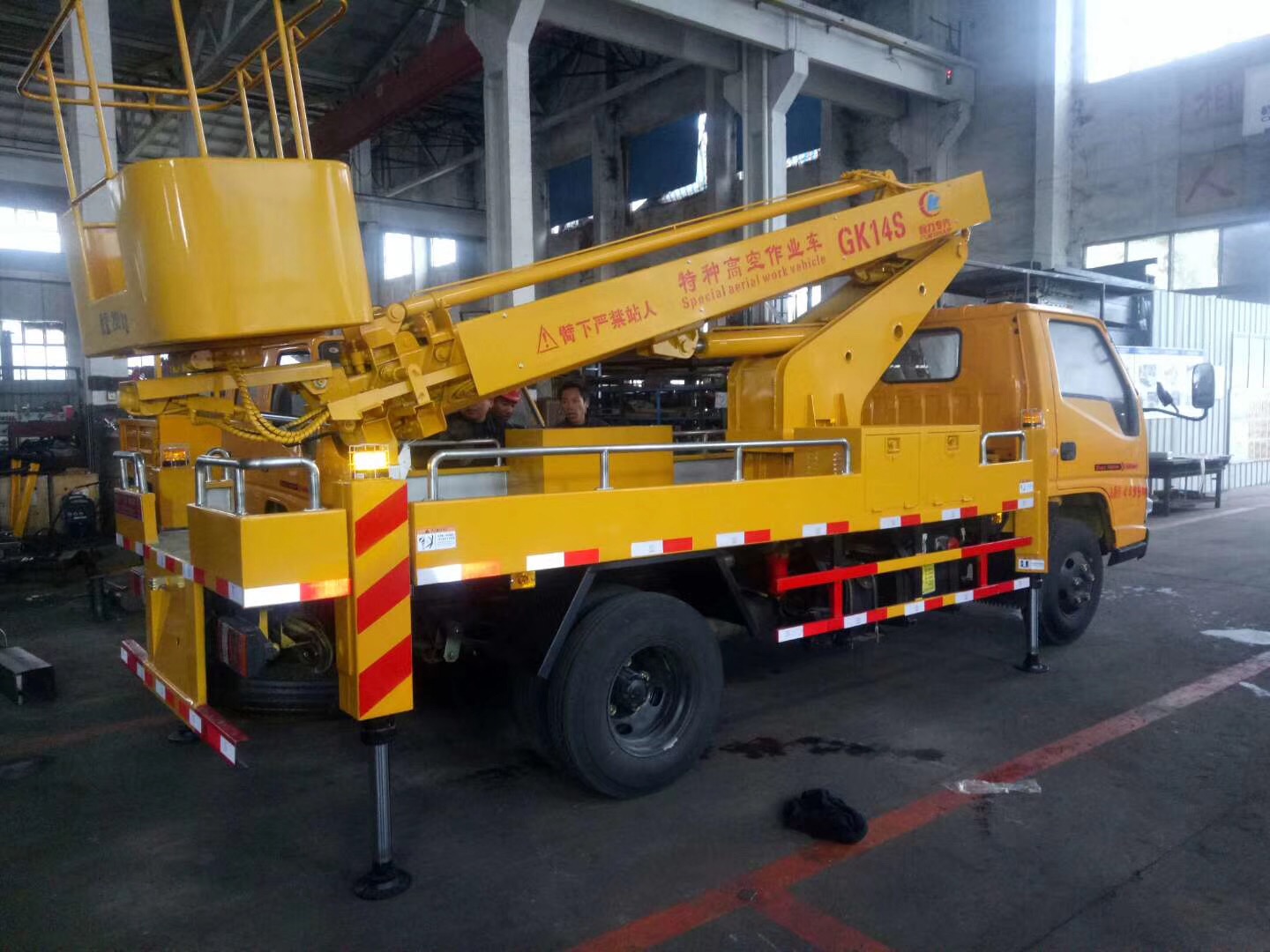 (12-16 метров, Blue Label) Jiangling однорядная телескопическая платформа для aerial работы