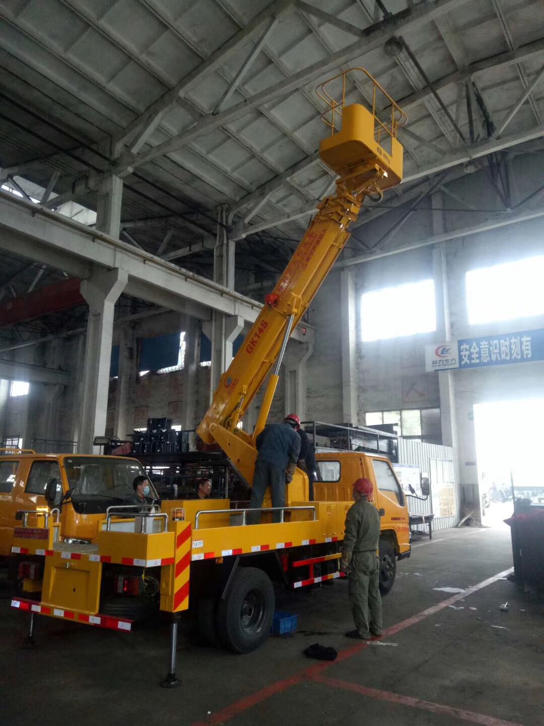 (12-16 метров, Blue Label) Jiangling однорядная телескопическая платформа для aerial работы