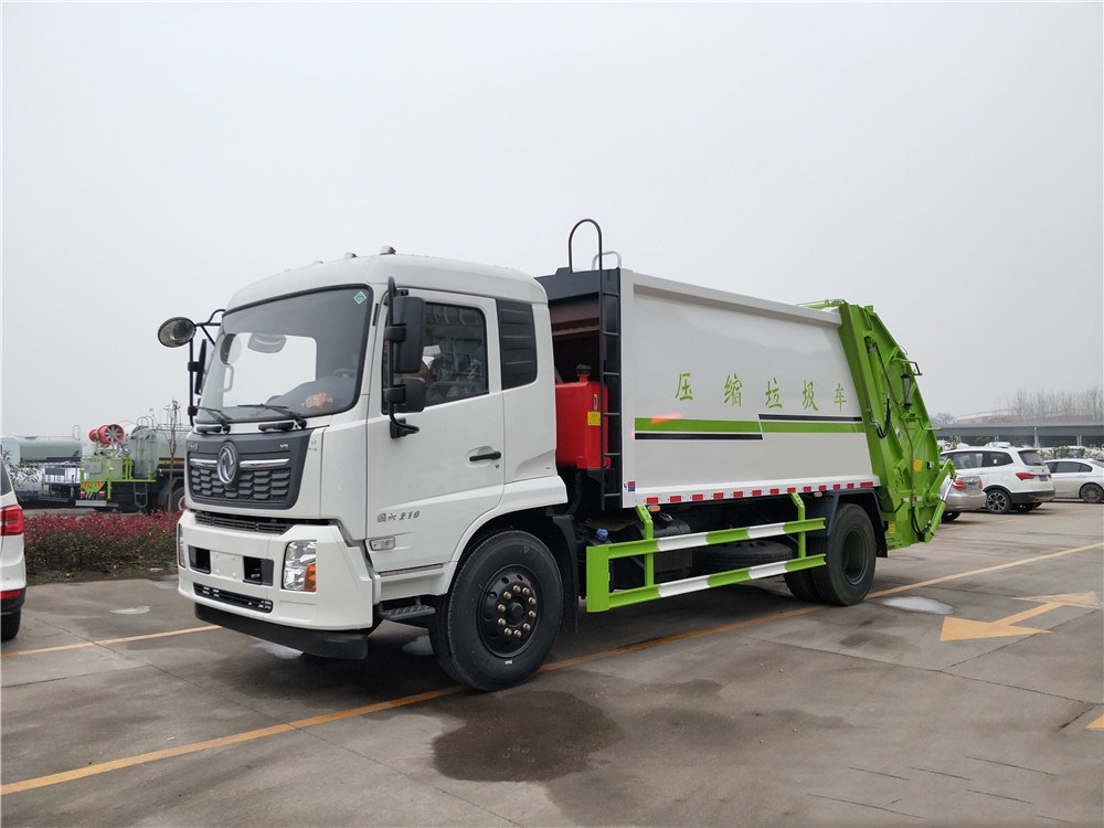 【14 кубических】 Dongfeng Tianjin модель сжатого мусоровоза