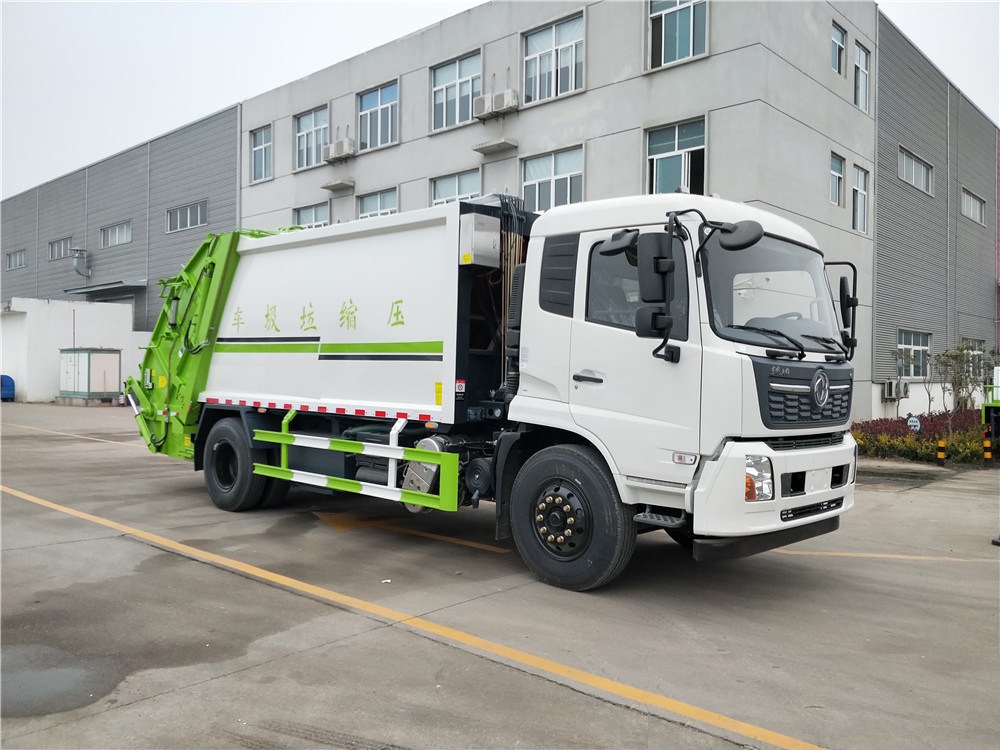 【14 кубических】 Dongfeng Tianjin модель сжатого мусоровоза