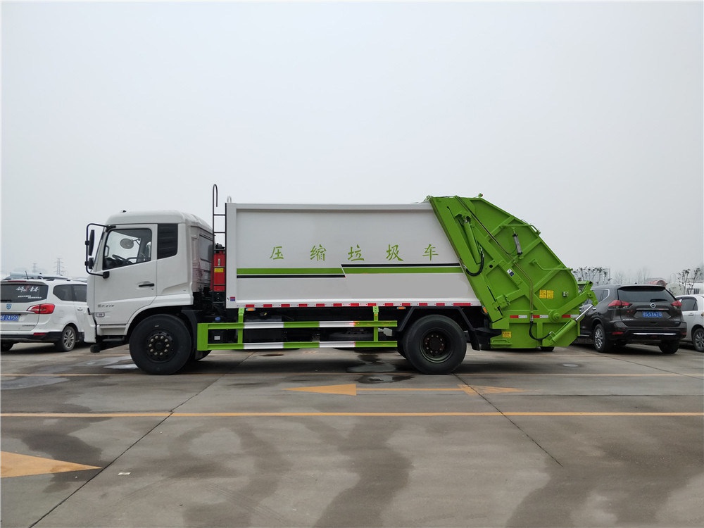 【14 кубических】 Dongfeng Tianjin модель сжатого мусоровоза
