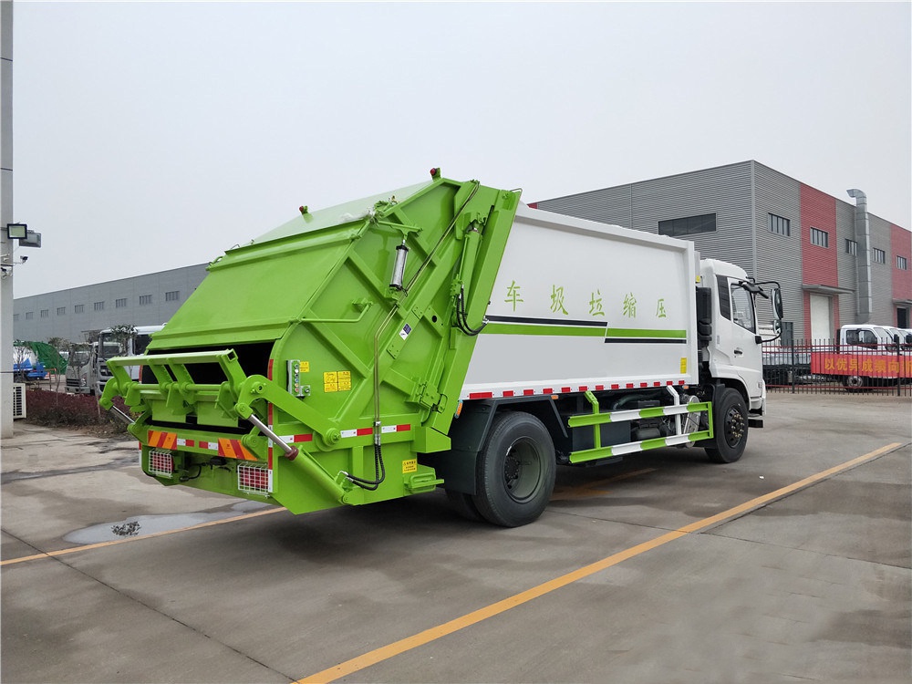 【14 кубических】 Dongfeng Tianjin модель сжатого мусоровоза