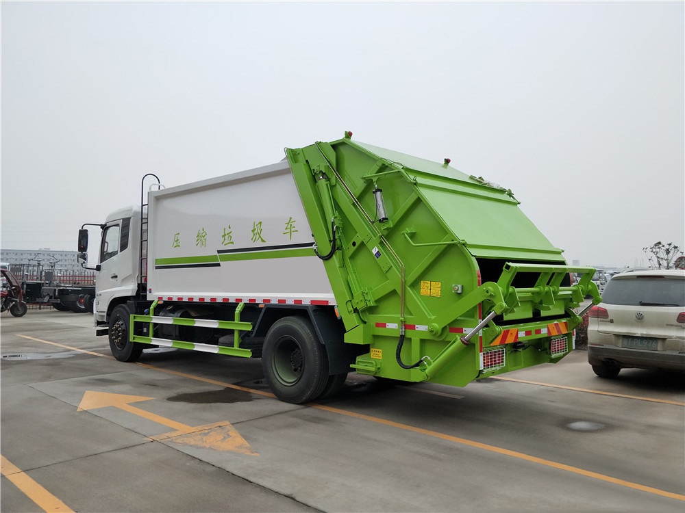 【14 кубических】 Dongfeng Tianjin модель сжатого мусоровоза