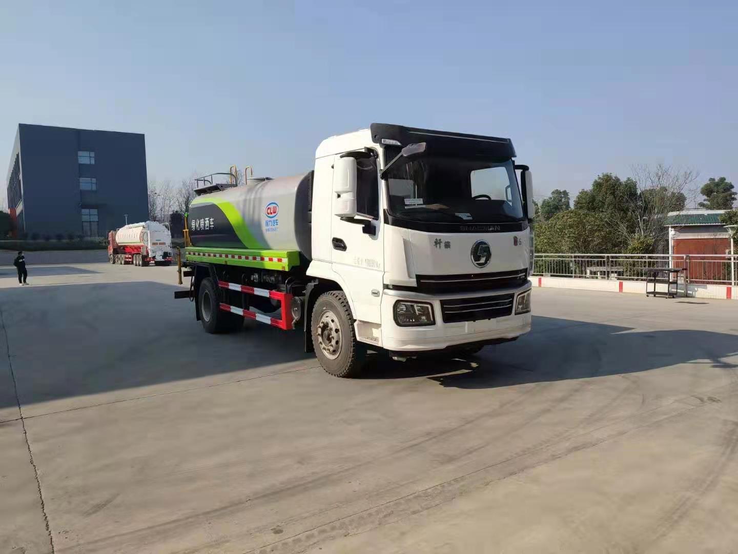 Шaanxi Auto Xuande 15-кубический зеленый орошающий автомобиль (с мишенью)