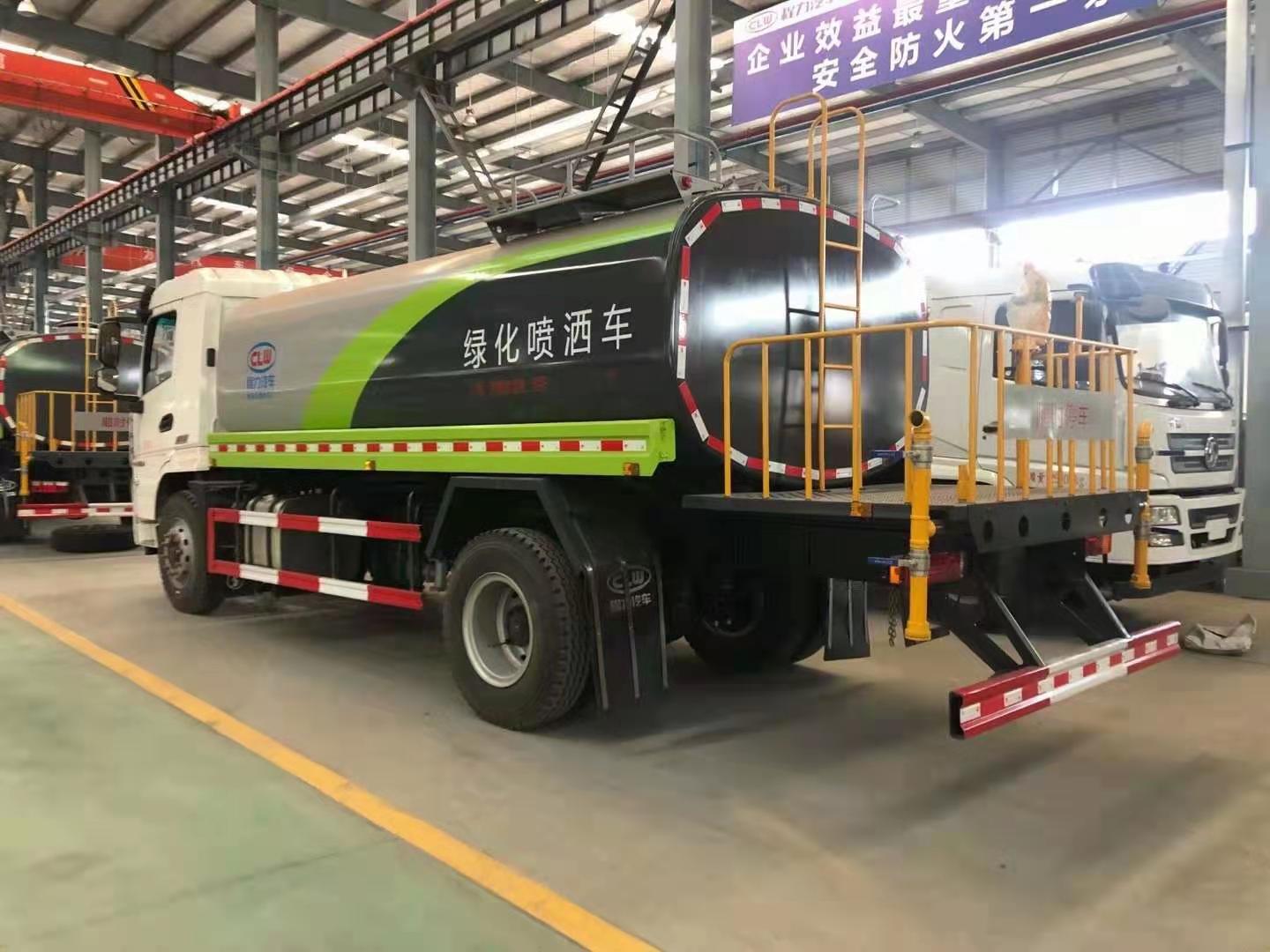Шaanxi Auto Xuande 15-кубический зеленый орошающий автомобиль (с мишенью)