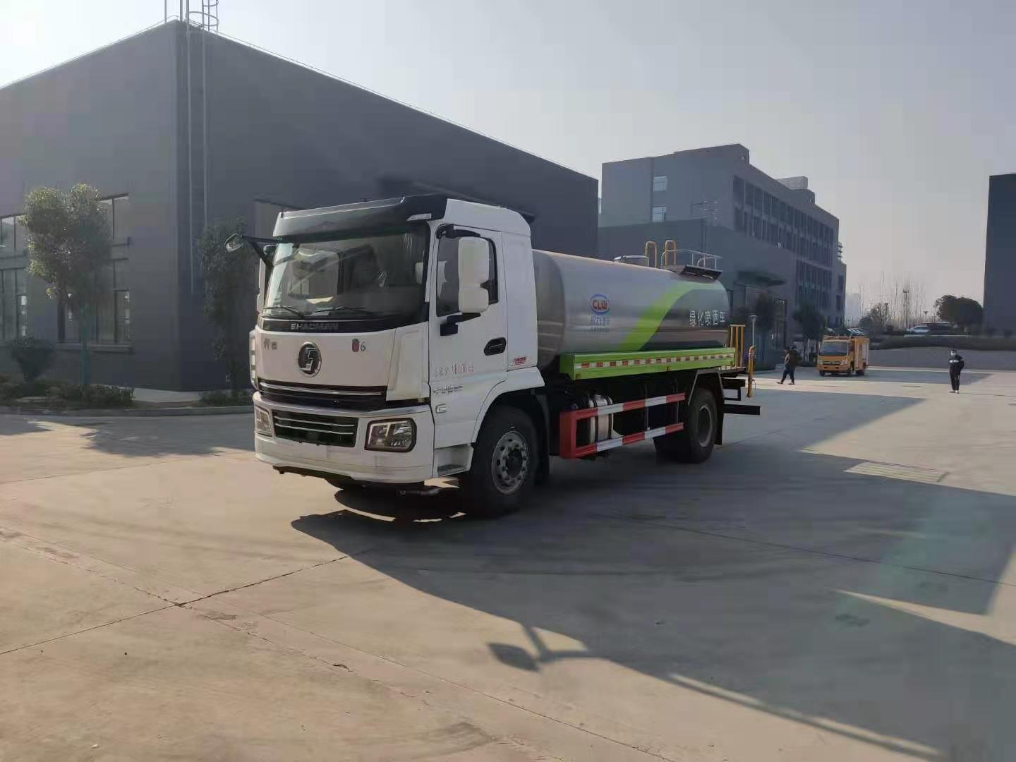Шaanxi Auto Xuande 15-кубический зеленый орошающий автомобиль (с мишенью)