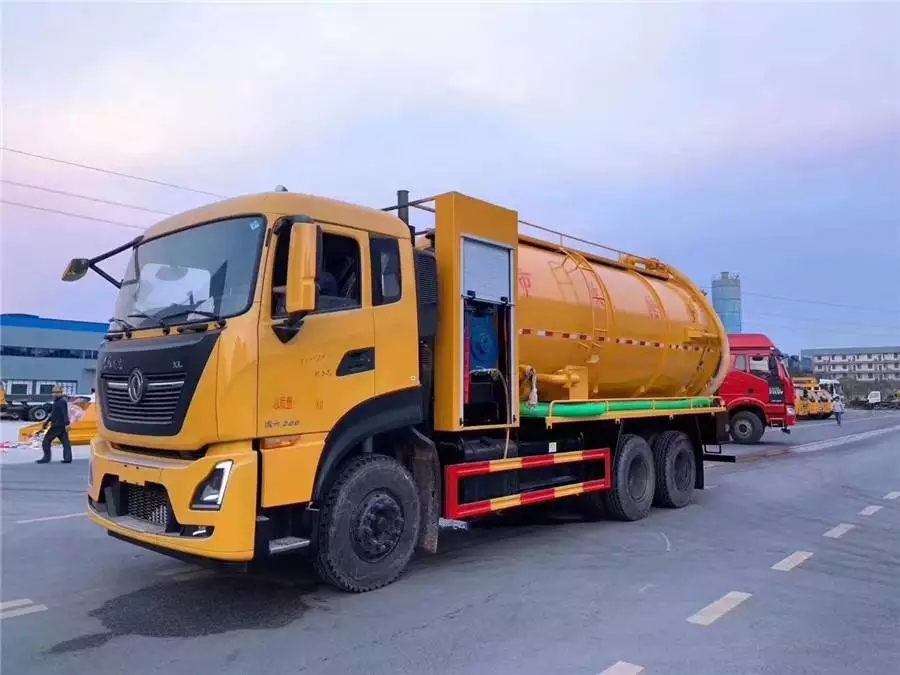 автомобиль для чистки и всасывания сточных вод Tianlonghao Двойной мост 20 тонн
