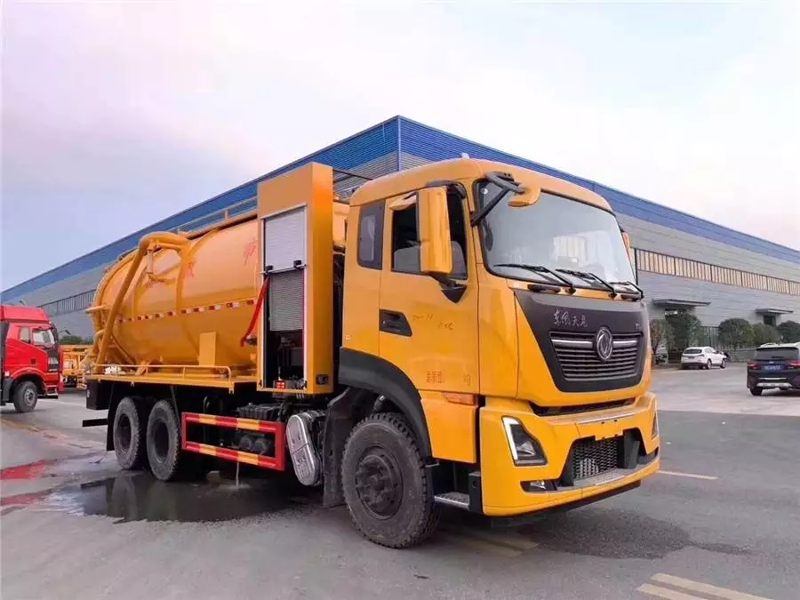 автомобиль для чистки и всасывания сточных вод Tianlonghao Двойной мост 20 тонн
