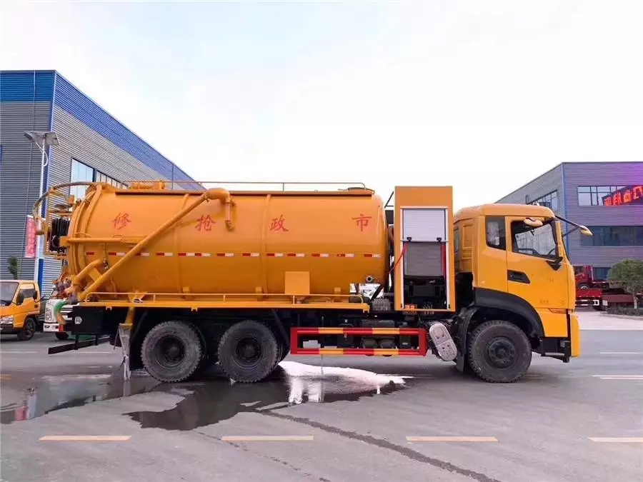 автомобиль для чистки и всасывания сточных вод Tianlonghao Двойной мост 20 тонн