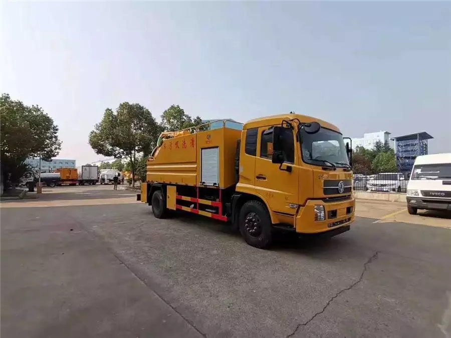 автомобиль для чистки и всасывания сточных вод Dongfeng Tianjin 12-кубический метр