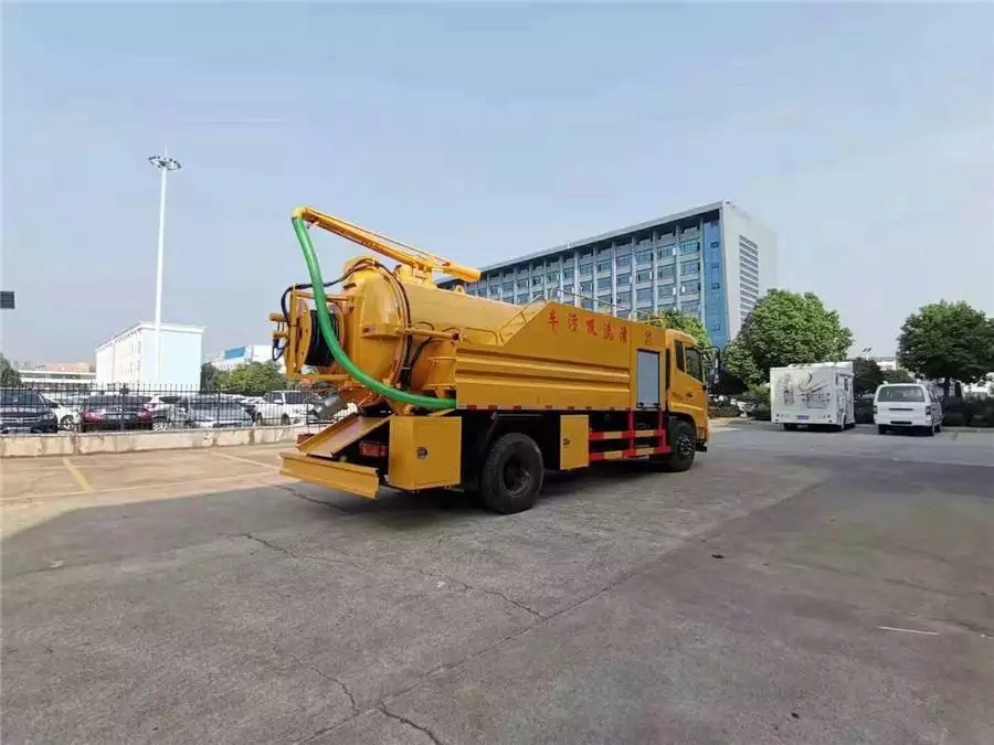 автомобиль для чистки и всасывания сточных вод Dongfeng Tianjin 12-кубический метр