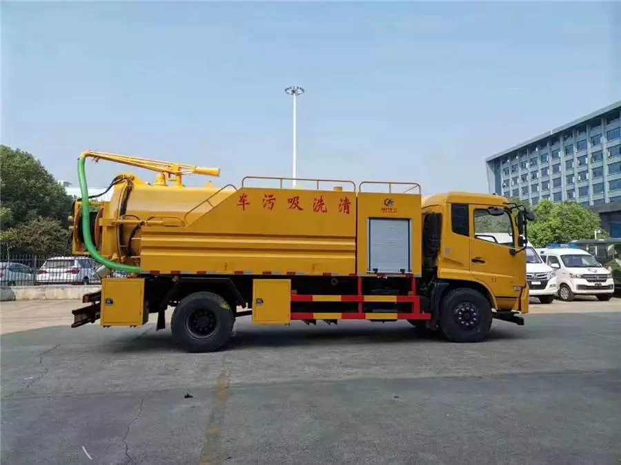 автомобиль для чистки и всасывания сточных вод Dongfeng Tianjin 12-кубический метр