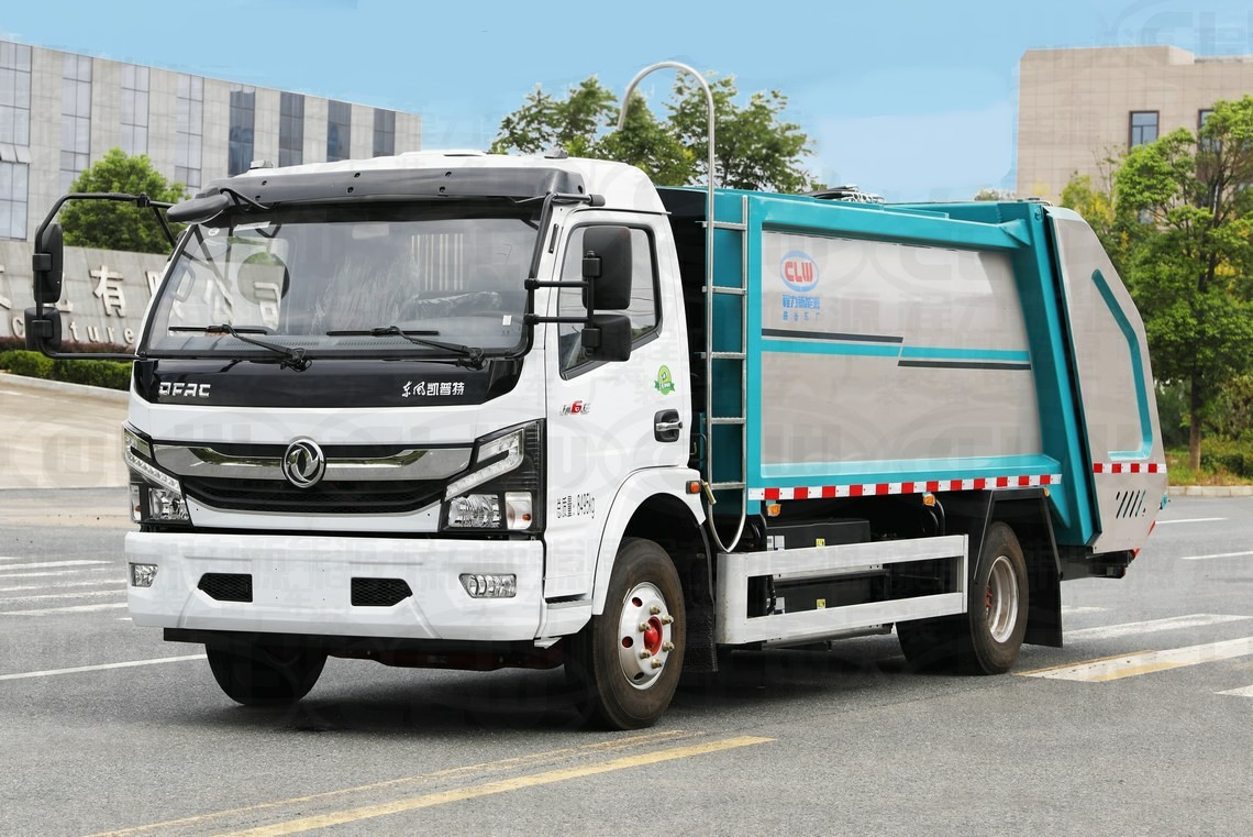 5-тонный Dongfeng Kapte электроприводной сжатый мусоровоз
