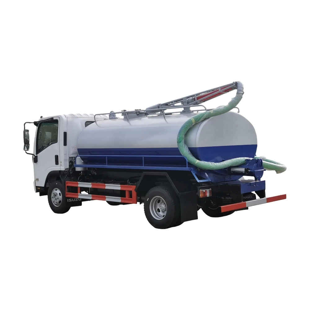 Изuzu ELF 700P 4x2 RHD 10000L бак для сточных вод фекального всасывающего грузовика с итальянским ручным дизельным вакуумным насосом JUROP для экспортной рамы