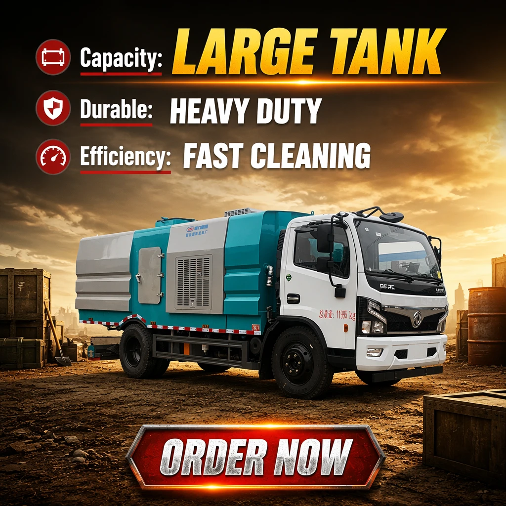 Dongfeng Dafu Ruika CLW5120TXC6SL -A Заднее Монтажное Вакуумная Уборочная Машина Автомобиль 11995kg 1 Год Гарантии
