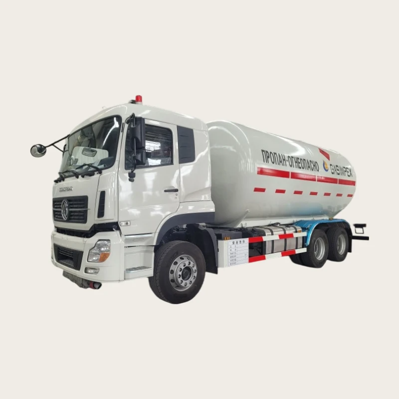 Новый HOWO/Shacman Euro 6 Emission 6x4 Drive Wheel LPG Короткофурговый грузовик с 32 ящиками газотранспортного резервуара состояние новый