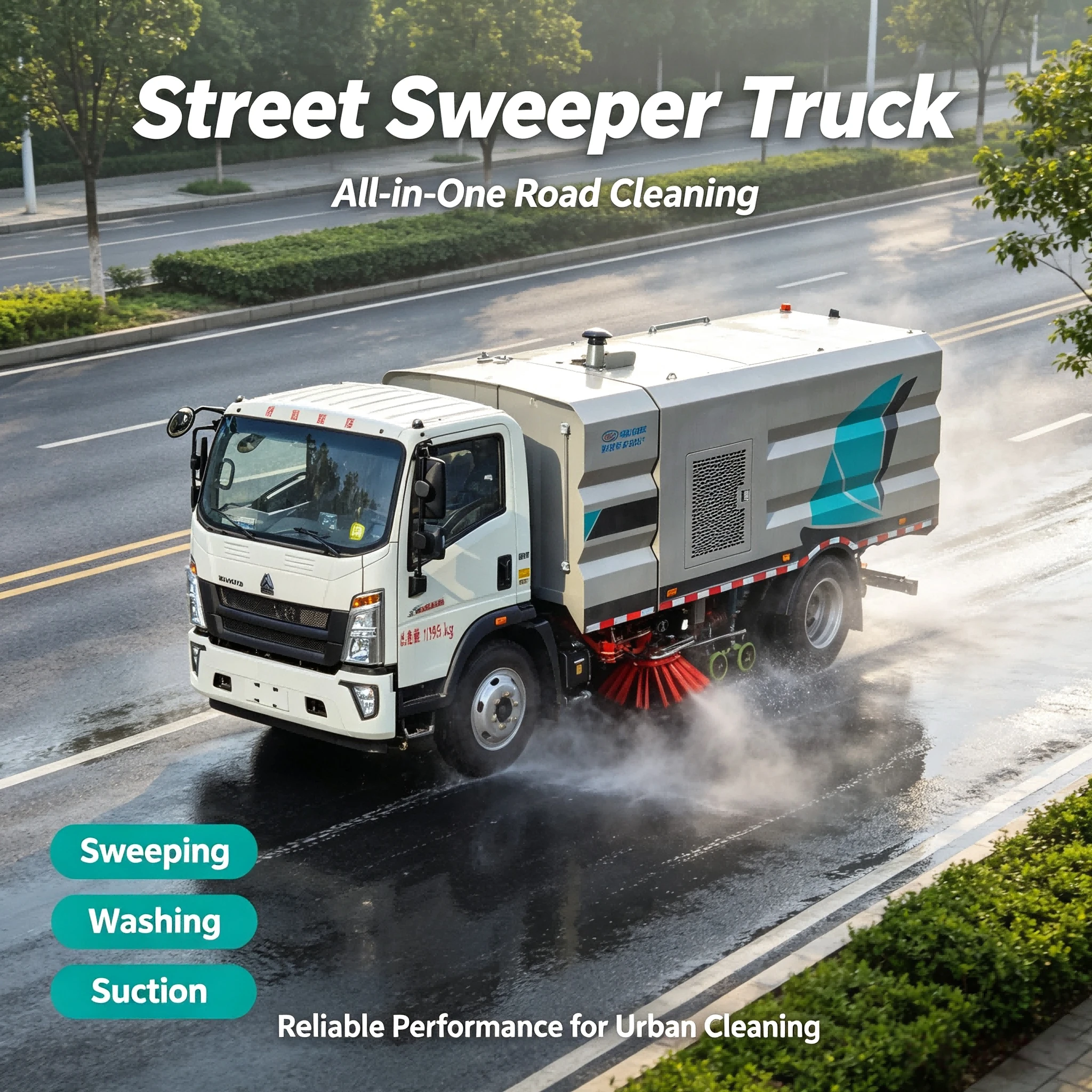 CL5182TXS6AGX Sinотрук TX Мытье и уборка автомобиля с двигателем 220 л.с. насос двигателя