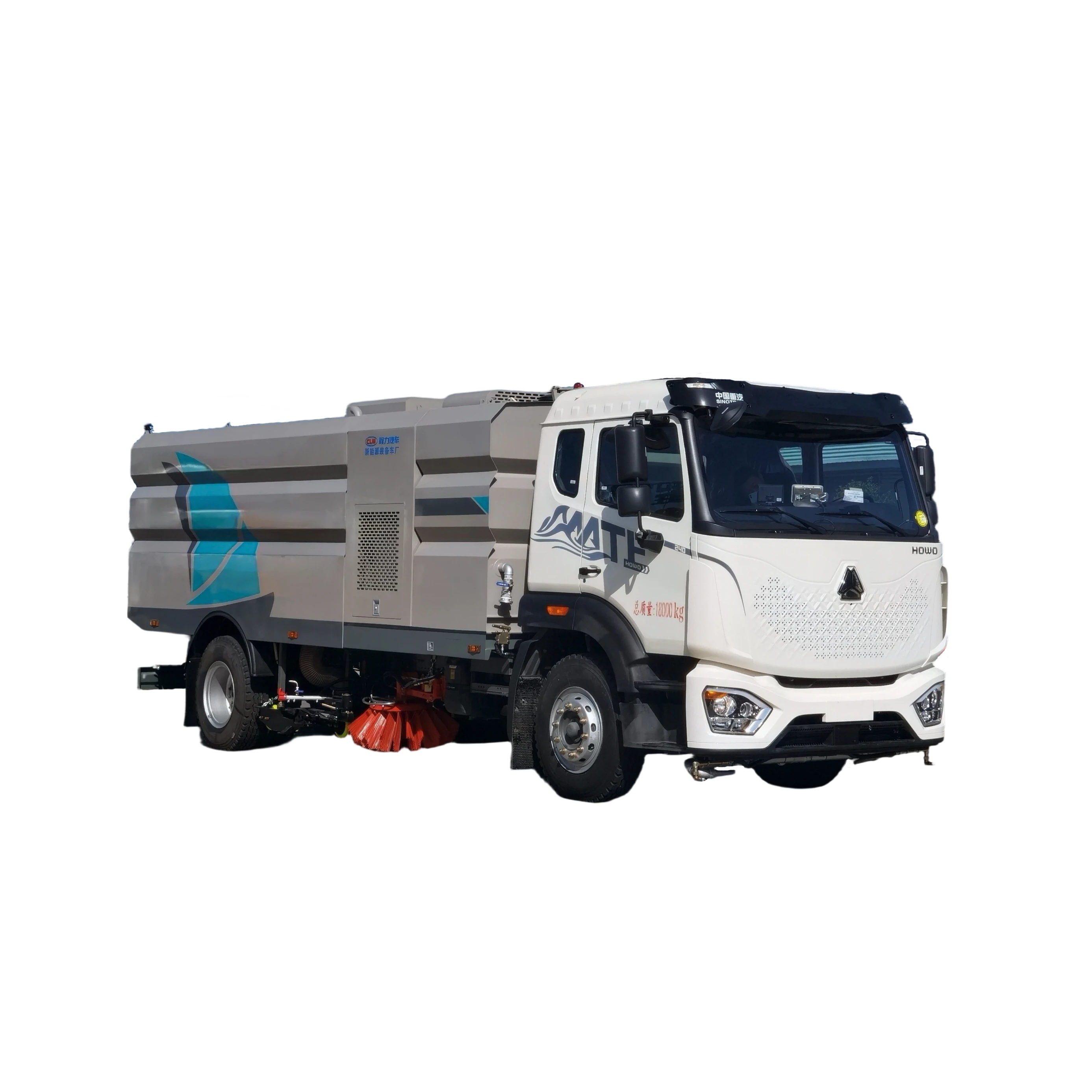 Новый Sinotruk NX мытье и уборка автомобиля с двигателем 240 л.с., оборудование из Хубей, 1 год гарантии, вес 18000 кг